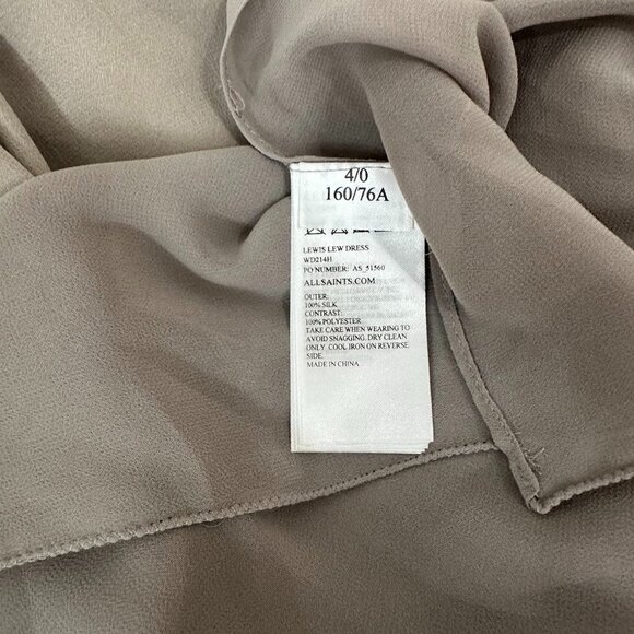 All Saints Lewis Lew Silk Dress - Picture 6 of 6